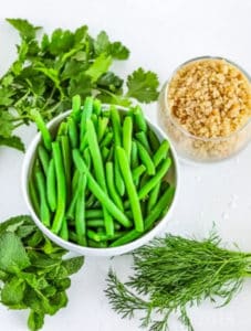 Quinoa+green beans vegan bowl-ing.