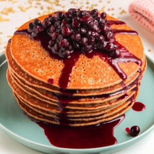 delicious healthy pancakes with parsnip