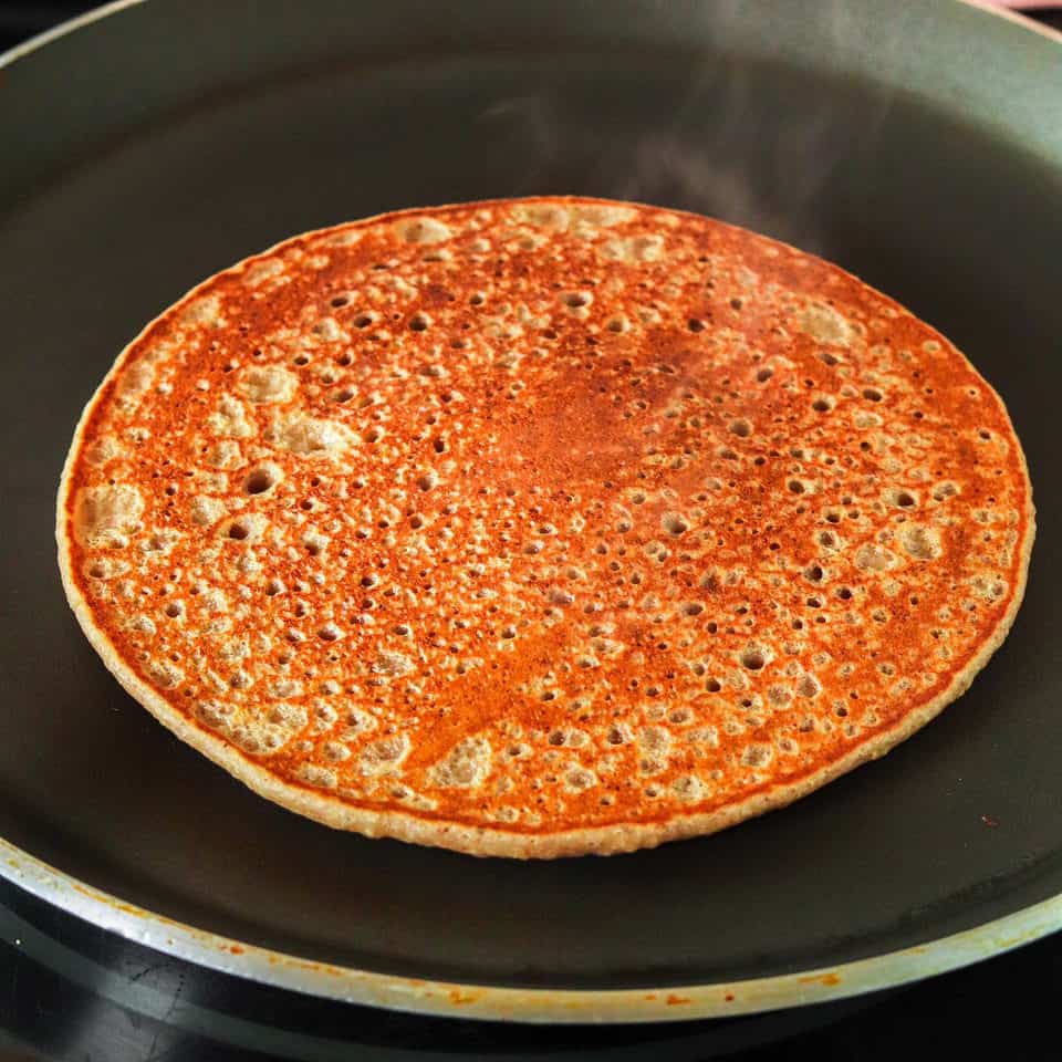 healthy pancake cooking