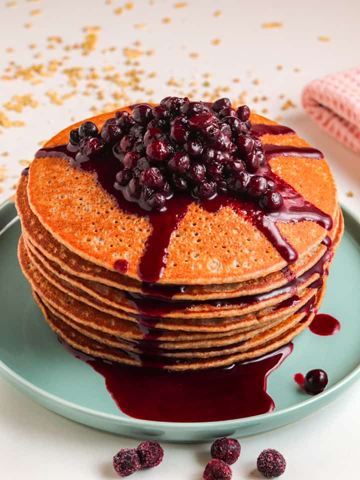 delicious healthy pancakes with parsnip