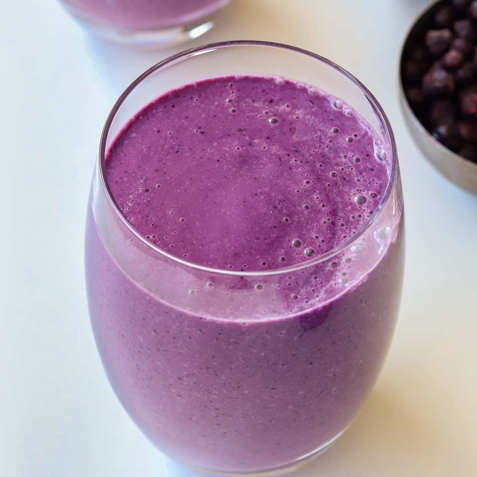 blueberry smoothie with cucumber