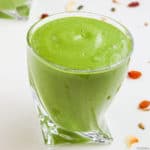 Healthy smoothie for weight loss in a glass