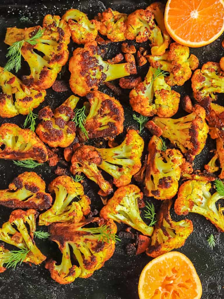 Easy roasted cauliflower curry with garlic FOODHEAL