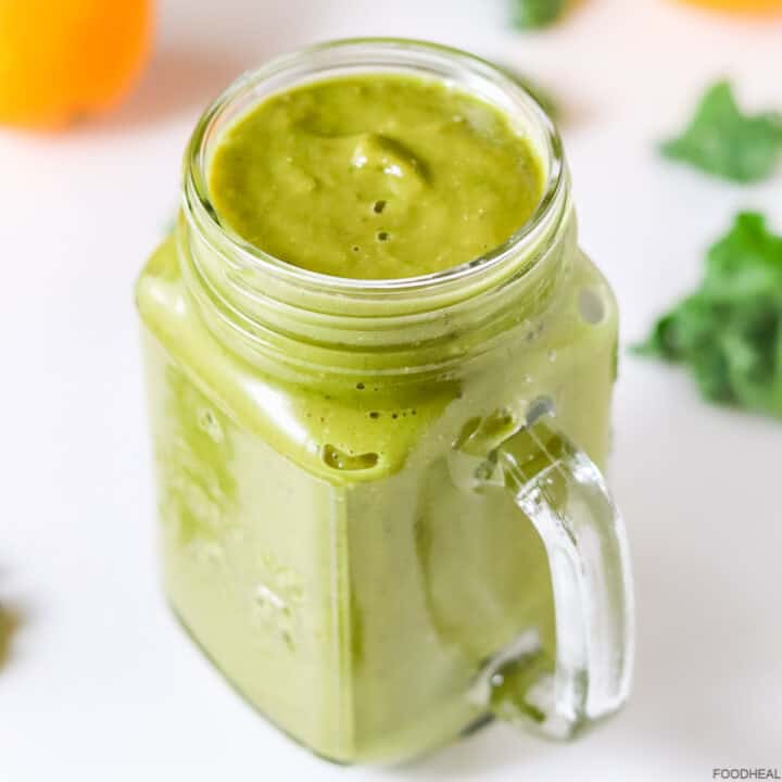 Weight loss kale smoothie recipe for breakfast FOODHEAL