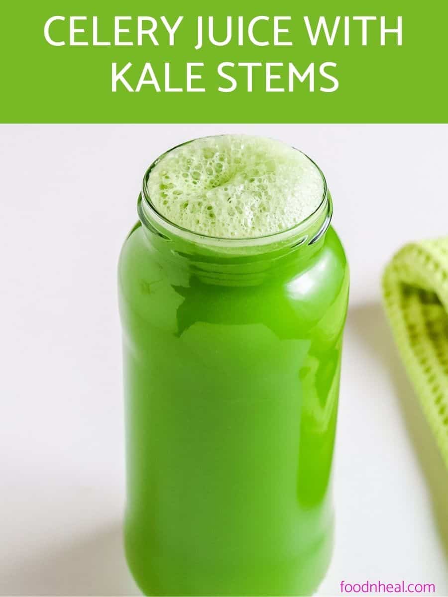 a jar of celery juice