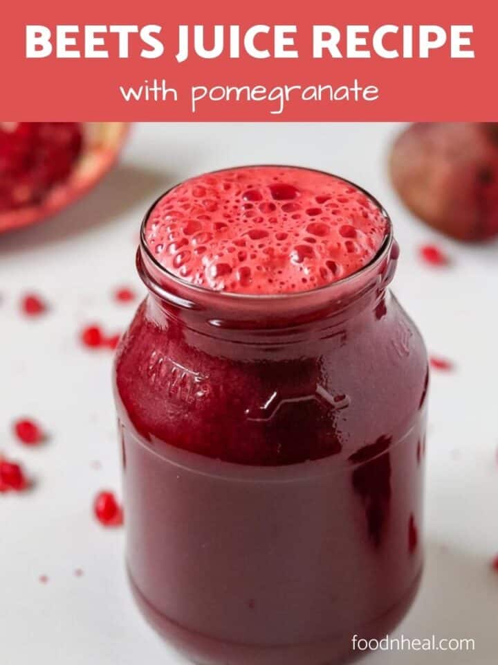 Beets juice recipe with pomegranate FOODHEAL