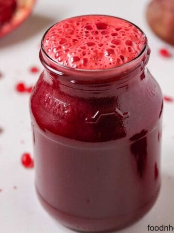 beets juice with pomegranate