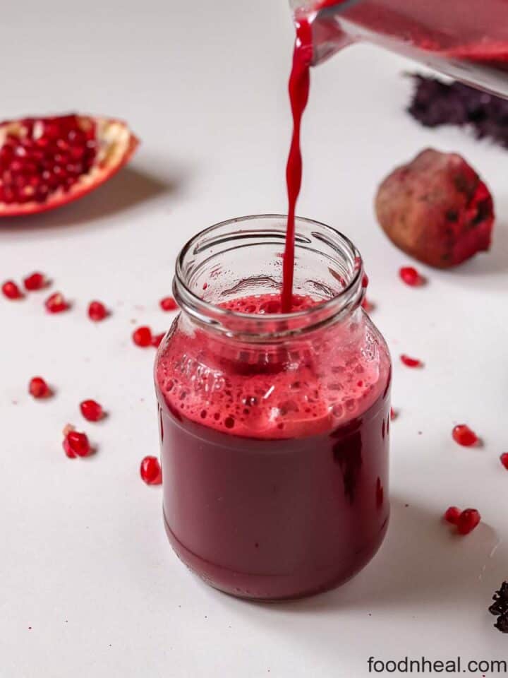 Beets juice recipe with pomegranate FOODHEAL