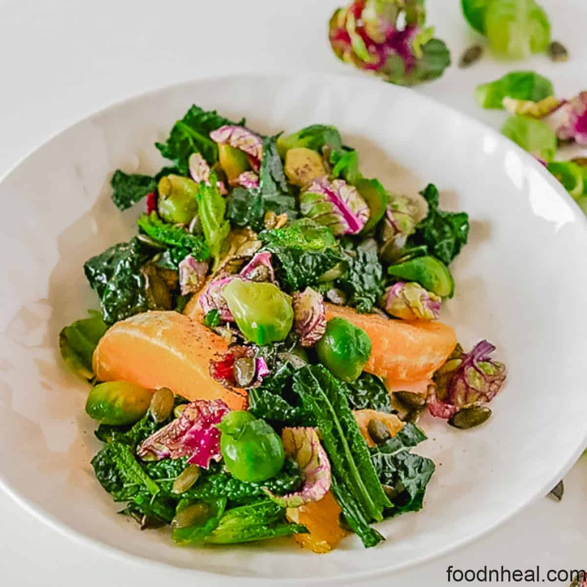 healthy brussel sprout salad