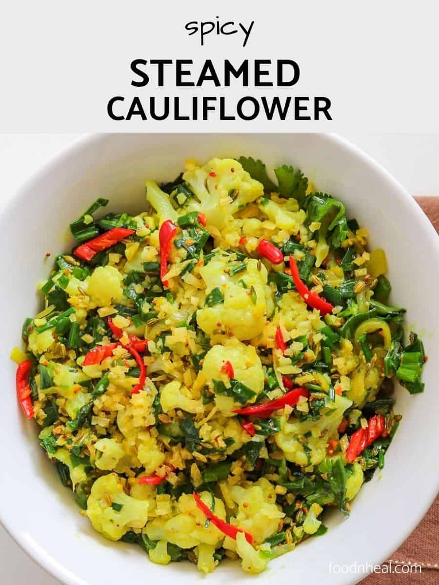 steamed cauliflower recipe