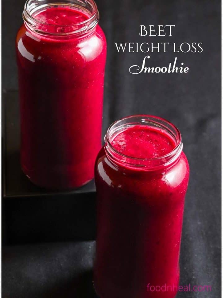 Beet with blueberry weight loss smoothie FOODHEAL