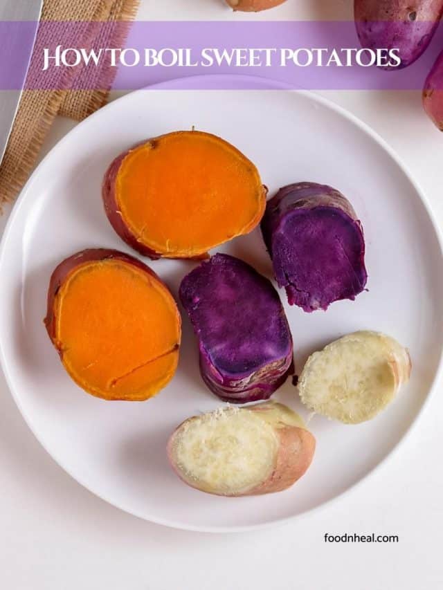 How to boil sweet potatoes FOODHEAL