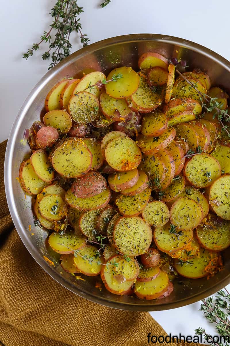 Turmeric healthy potato recipe