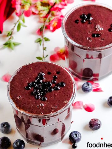 blueberry smoothie with kefir