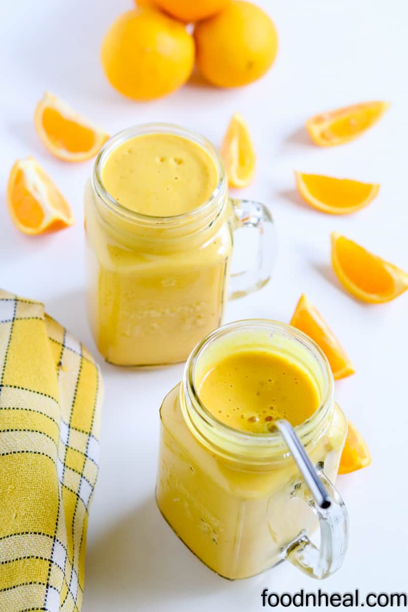 Orange and yogurt smoothie