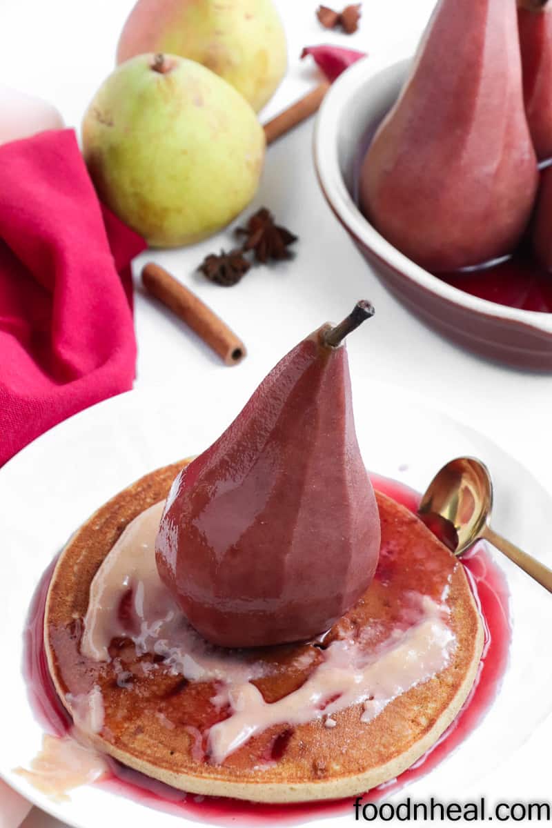 soaked pears dessert