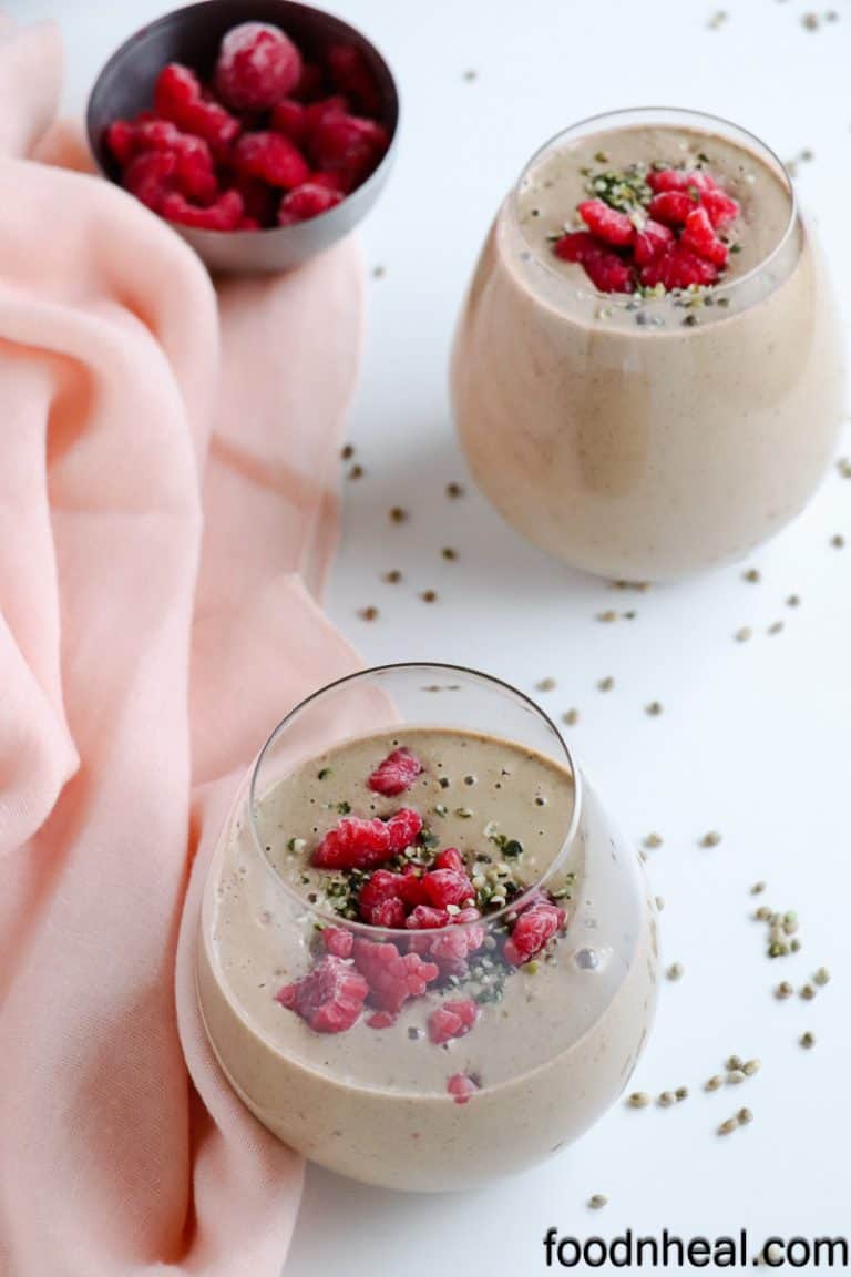 11 Remarkable hemp seed benefits raspberry smoothie FOODHEAL
